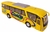 Ônibus Coach com detalhes 1:64 Amarelo