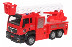 Caminhão Truck Bombeiro Escada Retrátil 1:55 Polibrinq