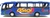 Ônibus Coach com detalhes 1:64 Azul - comprar online
