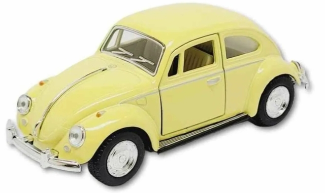 Volkswagen Fusca 1967 Kinsmart 1:32 Amarelo
