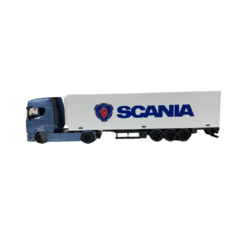Caminhão Scania 770s Baú 1:43 Bburago Azul - comprar online