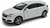 Miniatura Opel Astra 2005 Welly 1:36 Branco