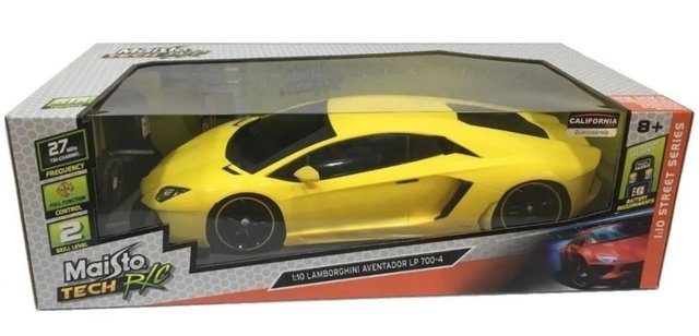 Lamborghini Aventador Lp Controle Remoto 1:10 Amarelo