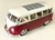 Kombi Volkswagen Classical Bus 1962 Welly 1:24 Vermelho