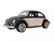 Fusca Beetle Bicolor C/ Rodas Esportivas 1:32 Preto