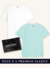 Pack X2 Remeras Aqua y Blanco