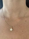 Collar tricolor con estrella dorada - comprar online