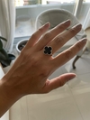 Anillo Trebol negro