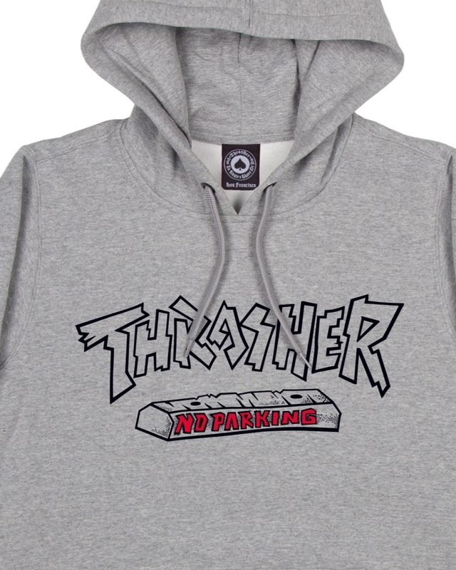 Moletom thrasher best sale cinza