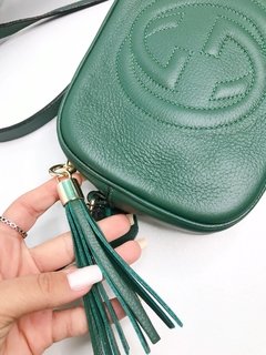 Bolsa GG Soho couro legítimo verde militar - comprar online