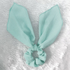 Scrunchie Lenço Crepe Verde Agua