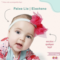 Faixa Lia Elastano - Menina de Laço - Maior loja de acessórios infantis há 15 anos colorindo e enfeitando meninas!