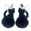 Duo Chaveiro Pompom Gatinho BFF Preto