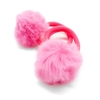 Par Elastico Pompom Algodão Doce Pink