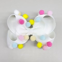 Laço Mariana Pompom Colorido Candy - comprar online