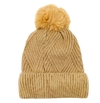 Gorro de inverno com pompom Gold Listrado