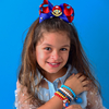 Kit Mario Bros Laço + Pulseiras Infantil