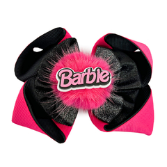 Laço Barbie Fashion Luxo Pompom Pink - comprar online