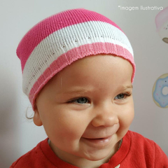 Touca de Bebê Rosa Colors na internet