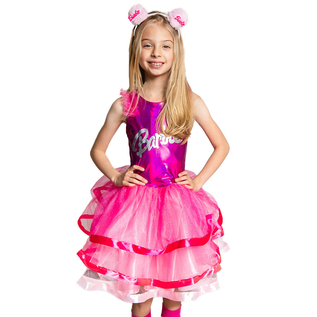 Conjunto Infantil Barbie Menina Roupa Fantasia Barbie Menina