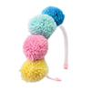 Tiara Pompom Lã Candy