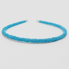 Tiara Slim Glitter Azul - comprar online