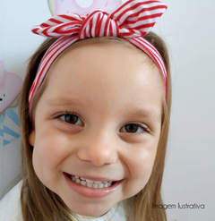 Faixa Isabella Lisos Pink - Menina de Laço - Maior loja de acessórios infantis há 15 anos colorindo e enfeitando meninas!