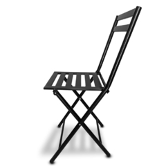 silla metálica para uso exterior