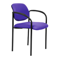 sillas fija de escritorio con apoya brazos color lila