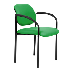 sillas fija de escritorio con apoya brazos color verde
