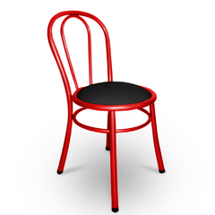 silla thonet caño rojo