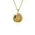 COLAR MEDALHA LETRA M - BANHADO A OURO 18K - loja online