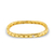 Bracelete detalhado banhado à ouro 18k da marca Dezoitok Para Elas.