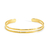 Bracelete fio duplo banhado à ouro 18k da marca Dezoitok Para Elas.