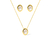 TRIO PONTO DE LUZ - BANHADO A OURO 18K - comprar online