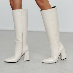 BOTA CECILIA OFF WHITE - tienda online