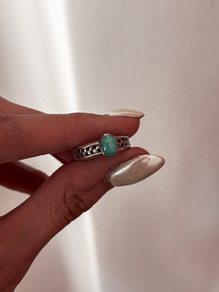 Anillo Plata Piedra Larimar - comprar online