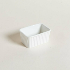 Recipiente de Porcelana Blanca - 12x8 cm. - comprar online