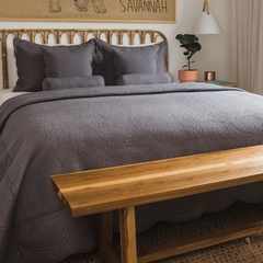 Acolchado bedspread BARREL - Gris Oscuro