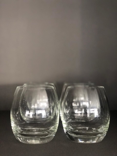 Vaso bombé - Cristal - Set x 6u - Karmela Deco