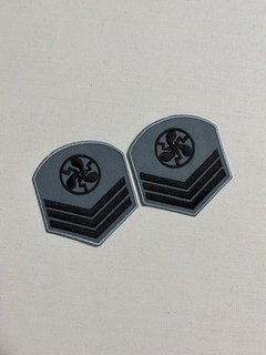 Insígnia de Braço Bordada Cinza Terceiro-Sargento (3SG) Marinha do Brasil - comprar online