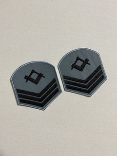 Insígnia de Braço Bordada Cinza Terceiro-Sargento (3SG) Marinha do Brasil - comprar online