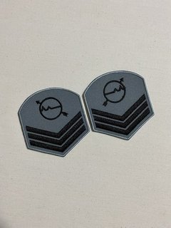 Insígnia de Braço Bordada Cinza Terceiro-Sargento (3SG) Marinha do Brasil - comprar online