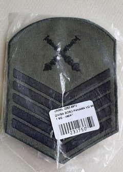 Insígnia de Braço Bordada Verde Musgo Primeiro-Sargento (1SG) Marinha do Brasil