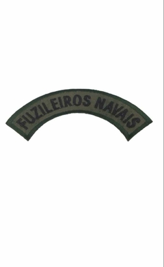 Distintivo Arco Meia-Lua Bordado Fuzileiros Navais