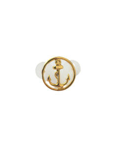 Distintivo de Gola Dourado RM2 Corpo de Oficiais da Reserva da Marinha do Brasil