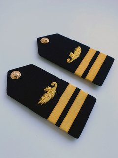 Platina Capitão-Tenente (CT) Feltro Azul Marinha do Brasil