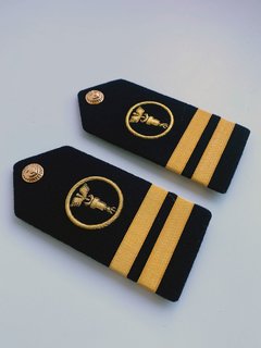 Platina Capitão-Tenente (CT) Feltro Azul Marinha do Brasil - Unimil Uniformes Militares