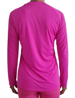 Camisa Feminina Manga Longa Básica Pink Love - comprar online