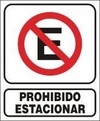 CARTEL ALTO IMPACTO 28 X 22 CM LINEA PROHIBICION 1005